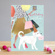  Gifts for women UK, Funny Greeting Cards, Wrendale Designs Stockist, Berni Parker Designs Gifts Greeting Cards, Engagement Wedding Anniversary Cards, Gift Shop Shrewsbury, Visit Shrewsbury Blank Greeting Card Woman's Birthday Card Birthday Wishes Woman with white dog dog lover blank birthday card for women