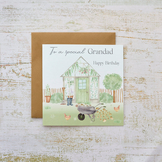 To a Special Grandad Happy Birthday - Blank Birthday Card for Grandad