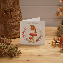  Woodland Robin - Blank Birthday Card