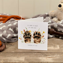  So Sorry To Hear of Your Loss - Blank Sympathy Card for the Loss of a Dog