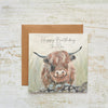 Happy Birthday To Moo - Blank Birthday Card