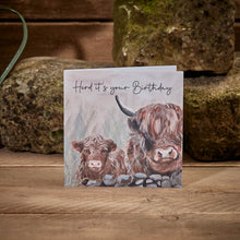  Highland Cows - Blank Birthday Card