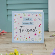  Bright and Cheery Blank Greeting Card - Such a Wonerful Friend