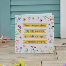  Bright and Cheery Blank Greeting Card - You are my Sunshine