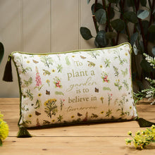  To Plant a Garden - Sophisticated Garden Designed Oblong Polyester Filled Cushion