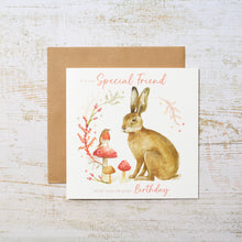  Woodland Animals Special Friend - Blank Birthday Card for Women