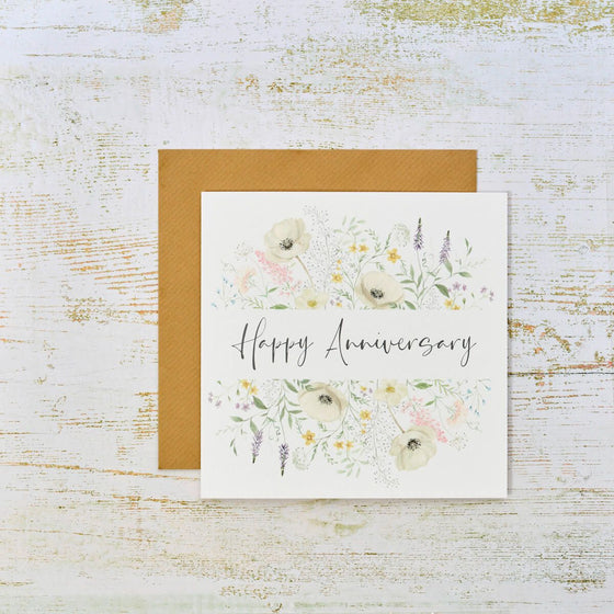 Happy Anniversary - Elegant Blank Anniversary Card