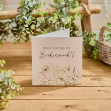  Will You Be My Bridesmaid Card - Elegant Blank Bridesmaid Card