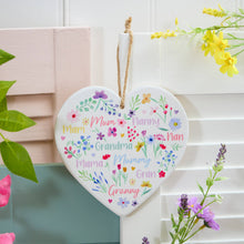  Bright and Cheery Ceramic Hanging Heart for Mums and Grandmas