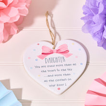  Daughter You are Loved - Heart-Shaped Ceramic Hanger for Daughter