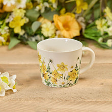  Daffodills and Daisies - White Stoneware Mug