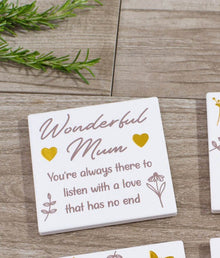  Wonderful Mum - Square Ceramic Coaster