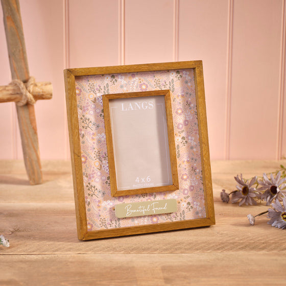 Wood 6x4 Photo Frame - Beautiful Friend