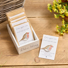  Robins Appear When Loved Ones Are Near - Painted Wood Robin Token