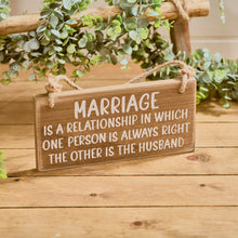  The Marriage Relationship - Rustic Wood Plaque