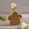 Carved Wood Flower Bud Vase - If Friends Were Flowers