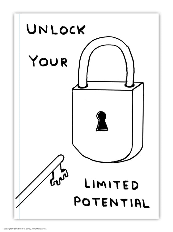 Funny A6 Paperback Notebook - Limited Potential