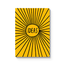 A5 Lined Paperback Notebook Brigth Yellow Black Ideas