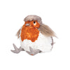 Adele the robin, an adorable, soft and cuddly plush toy, designed by Hannah Dale. Adele has a glamorous, botanical and gregarious personality. A perfect gift for animal lovers of all ages. Wrendale Designs.
