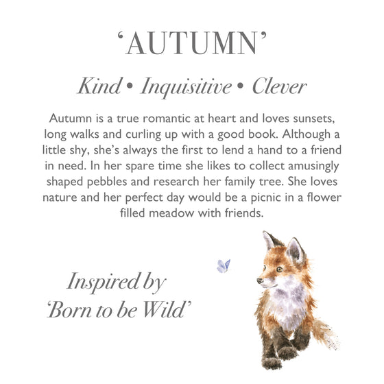 Wrendale Designs - Plush Fox - Autumn