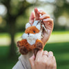 Autumn the red fox, an adorable plush keyring to decorate your keys or bag with! Designed by Hannah Dale. Soft, fun and full of character, Autumn has a kind, inquisitive and clever personality. Wrendale Designs.