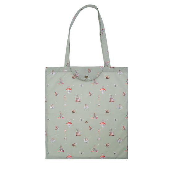 Wrendale Designs - Garden Friends Foldable Shopping Bag with Snap Closure