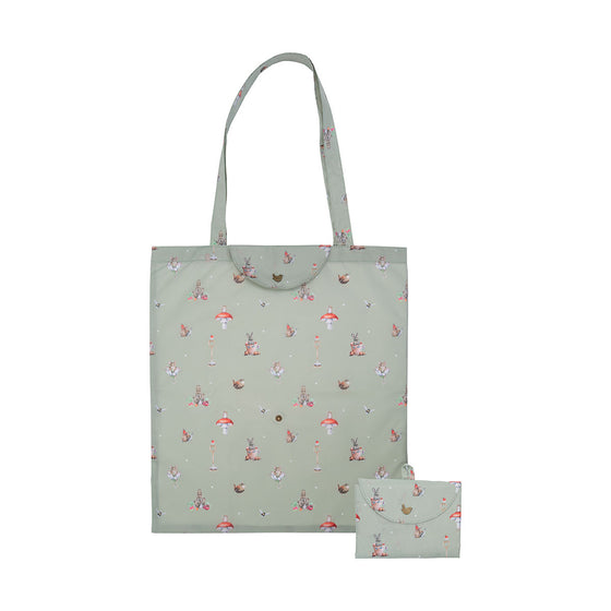 Wrendale Designs - Garden Friends Foldable Shopping Bag with Snap Closure