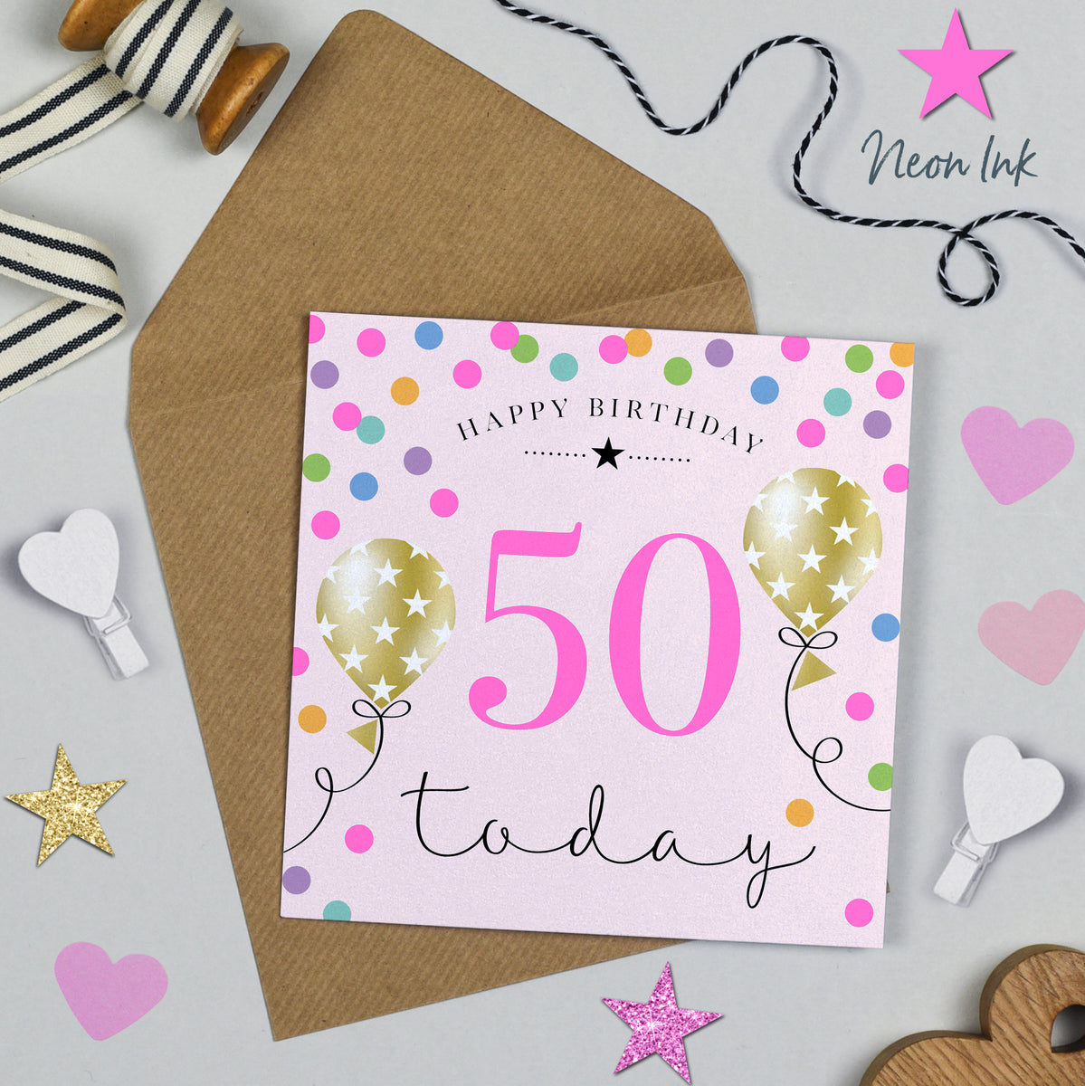 Shop Milestone Birthday Cards Girls Women 50th Birthday Blank Card