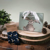 Busy Bee, a warm pair of navy, high quality bamboo socks for Women. Designed by Hannah Dale, this pair of socks as a gourgous repeating pattern of illustrated bees and white poladots, stitched into the soft fabric. A perfect gift for animal lovers. Sock size 4 to 7. Wrendale Designs.