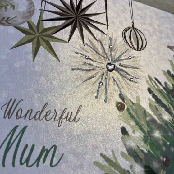 elegant bank christmas card To a Wonderful Mum 2