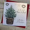 Elegant blank christmas card best mum and dad with love 1