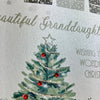 Elegant Blank Christmas Card - Beautiful Granddaughter