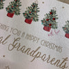 Elegant Blank Christmas Card - Happy Christmas Special Grandparents