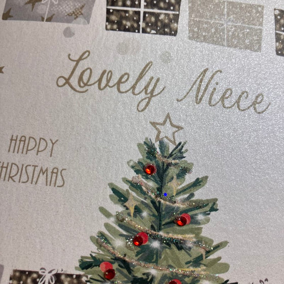 elegant blank christmas card lovely niece happy christmas cpretty christmas tree 1