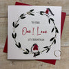 Elegant Blank Christmas Card - To the One I Love