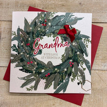  Elegant Blank Christmas Card Grandma Christmas Wreath 1