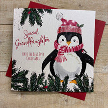  Cute Blank Christmas Card Special Granddaughter Penguin Fun