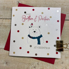  Fun Blank Christmas Card Brother and Partner 1