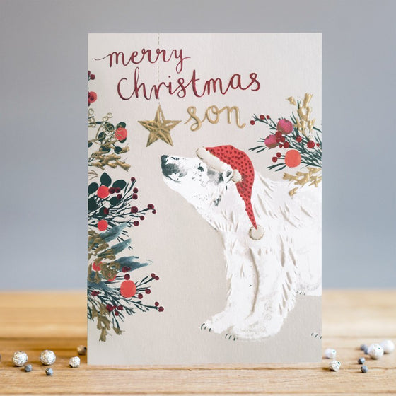 Louise Tiler Designs - Son - Blank Christmas Card