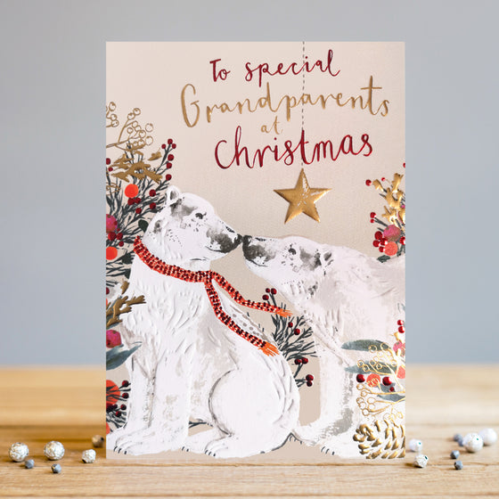 Louise Tiler Designs - Special Grandparents - Blank Christmas Card