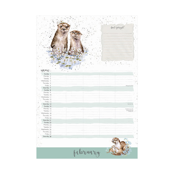 2026 Wrendale Designs Country Set Family Calendar