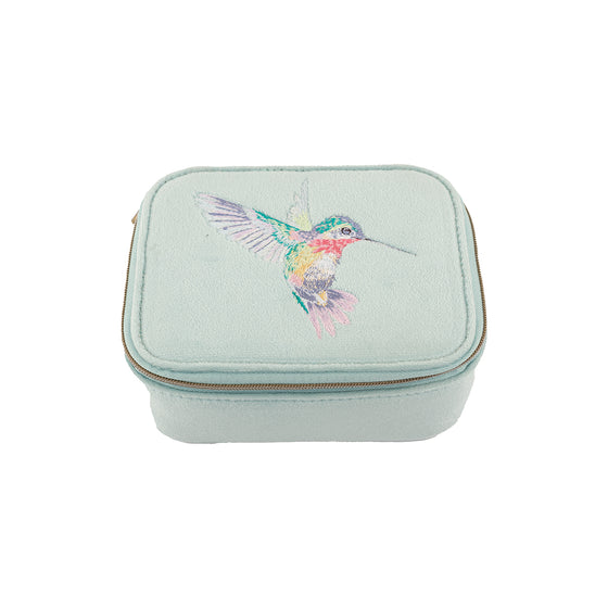 Wrendale Designs Embroidered Hummingbird Accessories Case - Wisteria Wishes