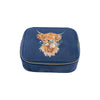 Wrendale Designs Embroidered Highland Cow Accessories Case - Daisy Coo