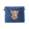 Wrendale Embroidered Highland Cow Cosmetics Bag - Daisy Coo