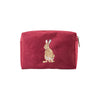Wrendale Designs Embroidered Hare Make Up Bag - Golden Hour