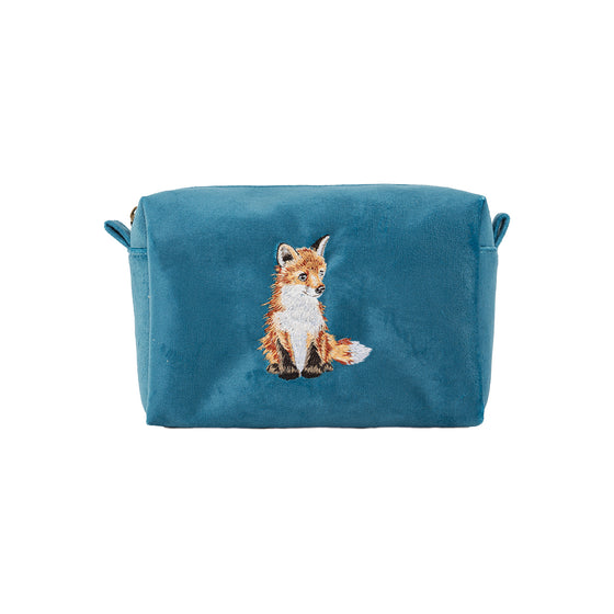 Wrendale Designs Embroidered Fox Make Up Bag - Daydreamer