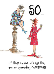  Camilla and Rose - Women's 50th Birthday - Funny Birthday Card