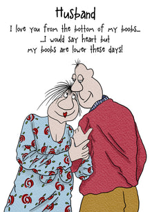  Camilla and Rose - Husband - Funny Blank Men's Birthday Card
