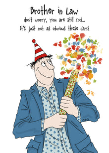  Camilla and Rose - Brother in law - Funny Blank Men's Birthday Card