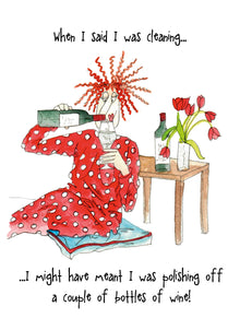  Camilla and Rose - When I Said I Was Cleaning - Funny Blank Women's Greeting Card